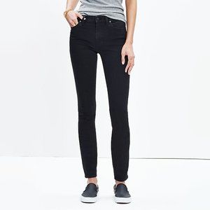Madewell black mid-rise skinny jeans